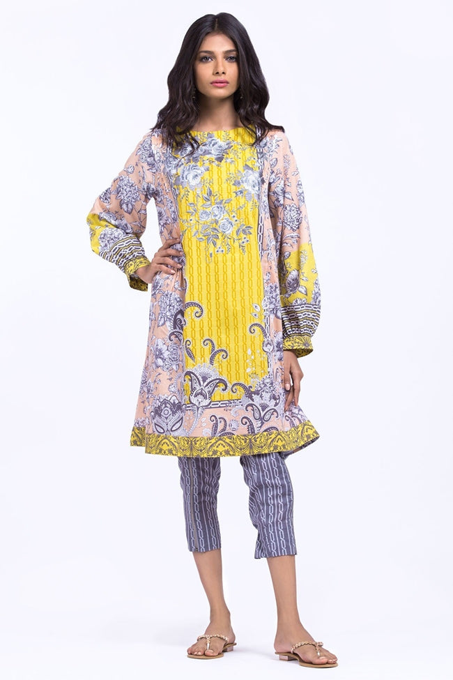 Alkaram Spring Vol 2 Piece Embroidered Regal Collection SS-66-Peach