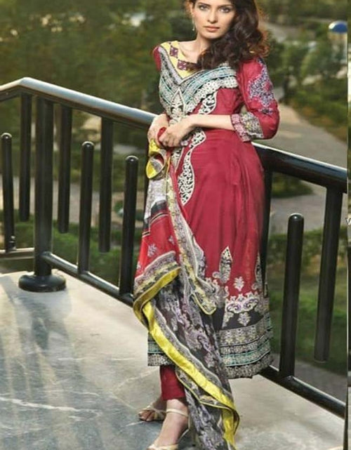 Load image into Gallery viewer, ayeshazara by alzohaib textile mehroon