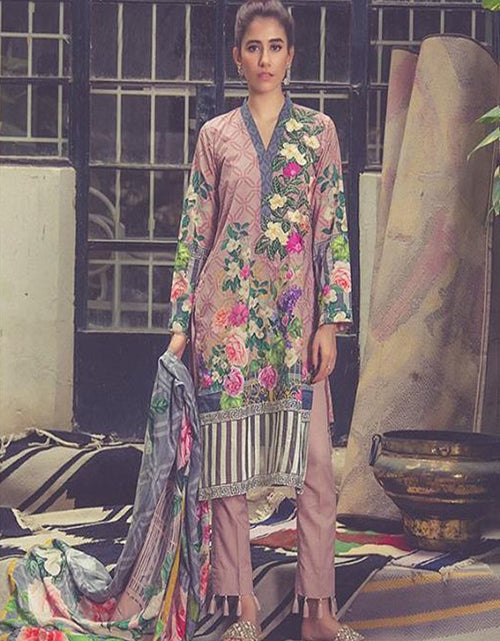 Load image into Gallery viewer, Cross Stitch Unstitch Eid Collection-D-03-LUSCIOUS ORNATE-3PCS