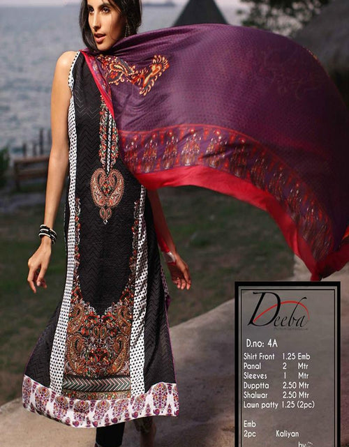 Load image into Gallery viewer, Deeba Shariq Embroidered Lawn Collection'15-D-4A