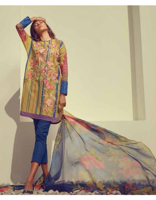 Load image into Gallery viewer, alkaram lawn SS06-green