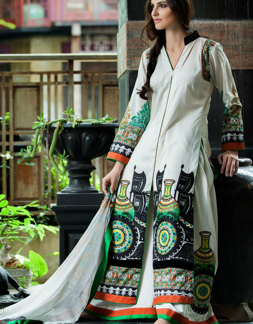 Load image into Gallery viewer, Mahiymaan Formal lawn Collection Offwhite