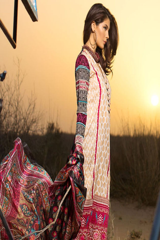 Sanasafinaz lawn 6a beidge black