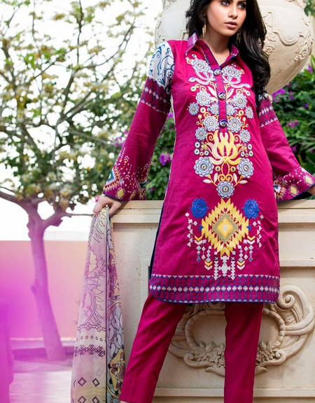 zebaisha lawn 3b Pink