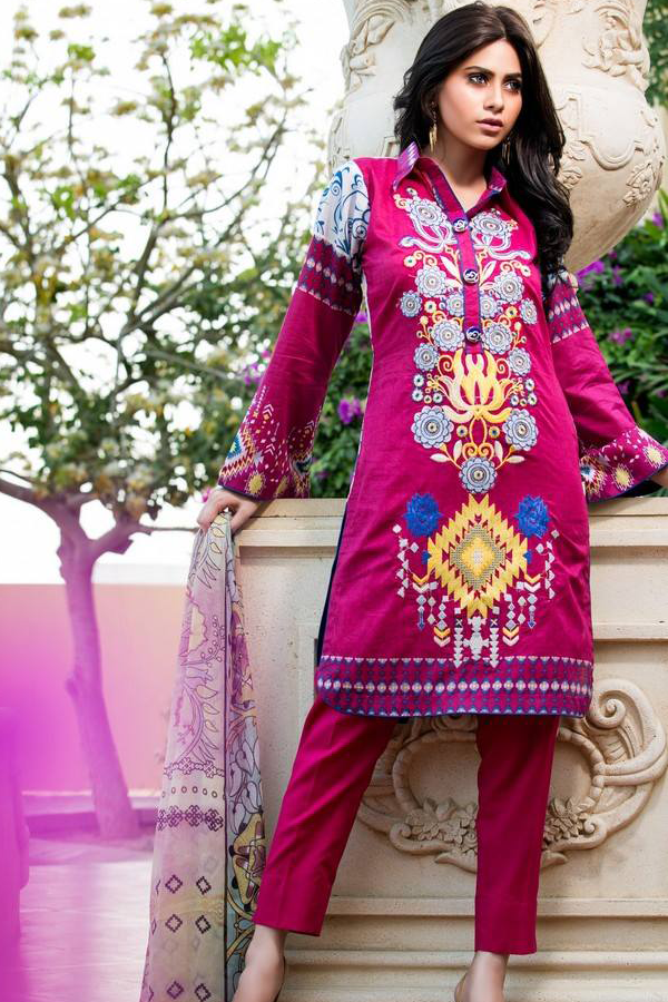 zebaisha lawn 3b Pink