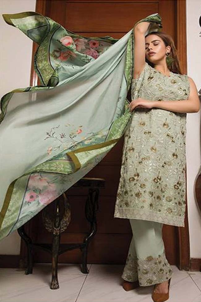 Zunairi Luxury Embroidered Chiffon Collection-D-07