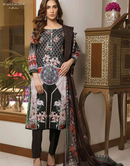 Zmaria Designer Embroidered Collection By ZS Textiles-ZM-3B