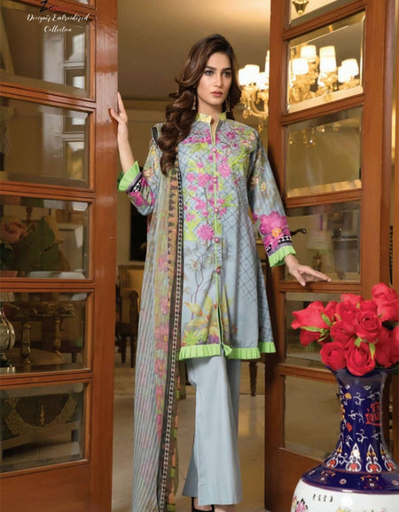 Zmaria Designer Embroidered Collection By ZS Textiles-ZM-5A
