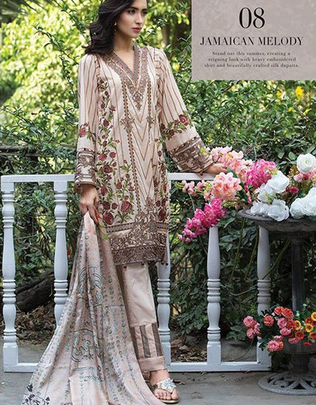 Jazmin Embroidered Lawn Collection-D-08