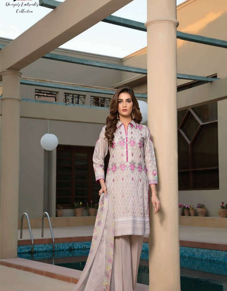 Zmaria Designer Embroidered Collection By ZS Textiles-ZM-7B