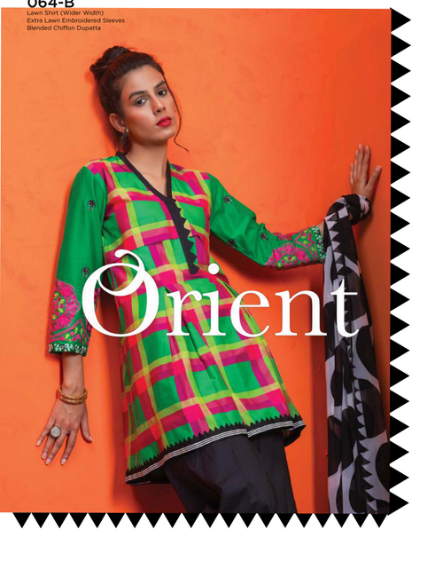 Load image into Gallery viewer, Orient Blended Chiffon Vol1 Collection&#39;19-064B

