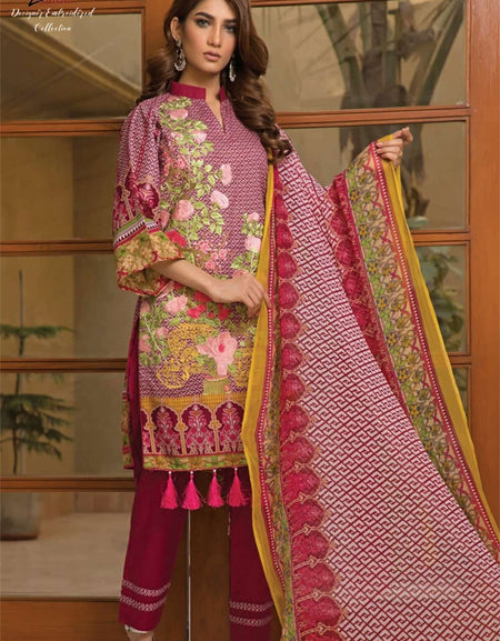 Zmaria Designer Embroidered Collection By ZS Textiles-ZM-1B