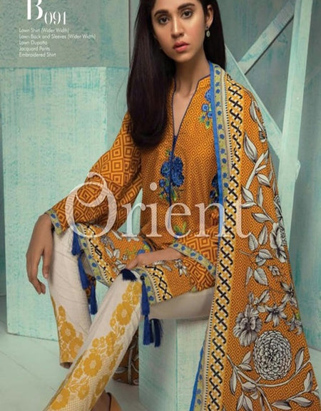 Orient Summer Series II Jaquard Embroidered Collection-091B