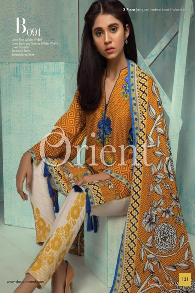 Orient Summer Series II Jaquard Embroidered Collection-091B