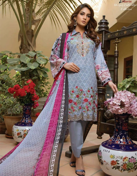 Zmaria Designer Embroidered Collection By ZS Textiles-ZM-2A