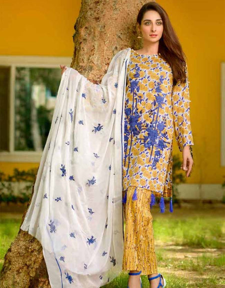 Lala Embroidered Designer Collection'19-D-04