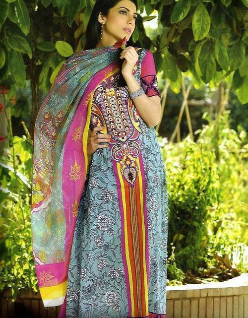 Load image into Gallery viewer, Ragmos Embroided lawn Collection 02 greypink
