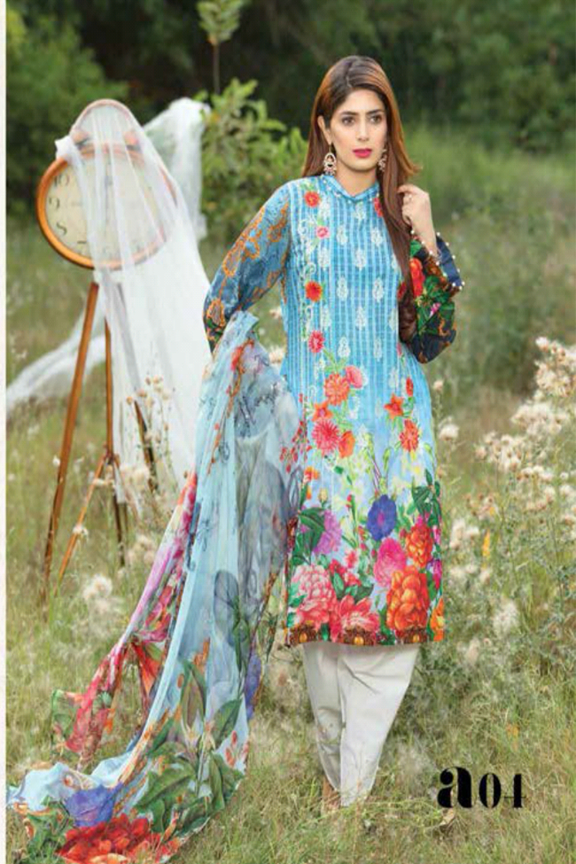 Adan's Libas Gardenia Embroidered Lawn Collection-D-06