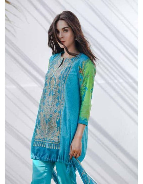 Load image into Gallery viewer, alkaram lawn ss10 blue

