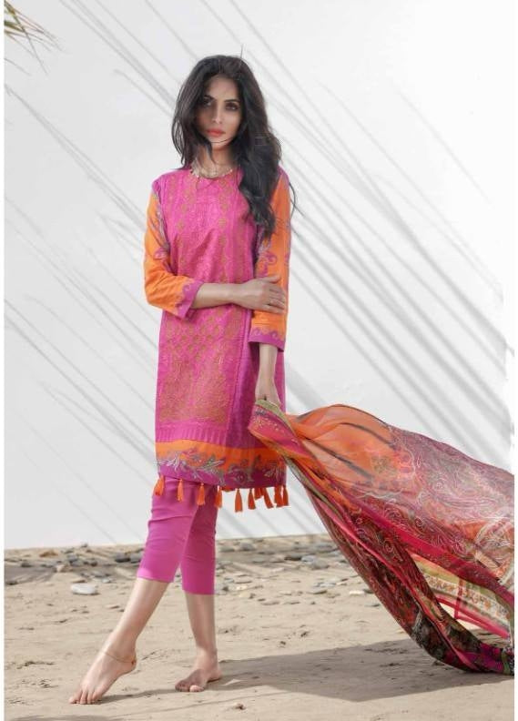 alkaram lawn ss10 fushia