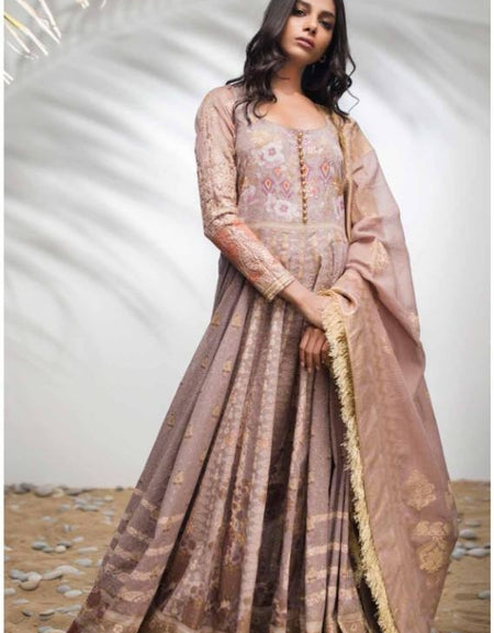 alkaram lawn ss-03 Brown