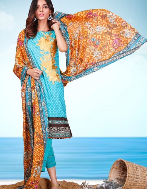 Load image into Gallery viewer, Alkaram Midsummer Collection-MS-29-Turquoise
