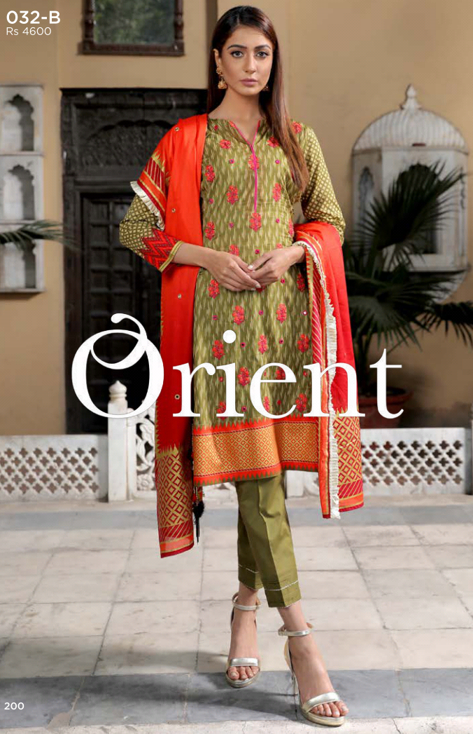 Orient Anmol Hand Embroidered Collection'19-032-B