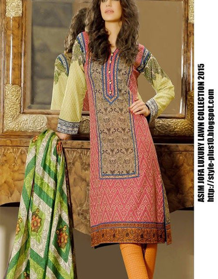 Asim Jofa Luxury Lawn Collection'AJL-01B