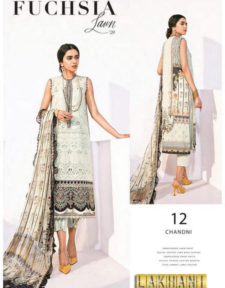 Baroque Fuchsia Lawn 2020 12