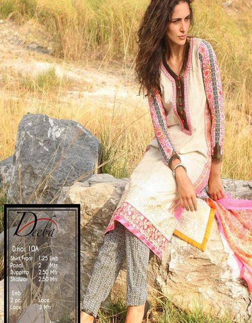 Load image into Gallery viewer, Deeba Shariq Embroidered Lawn Collection&#39;15-D-10A

