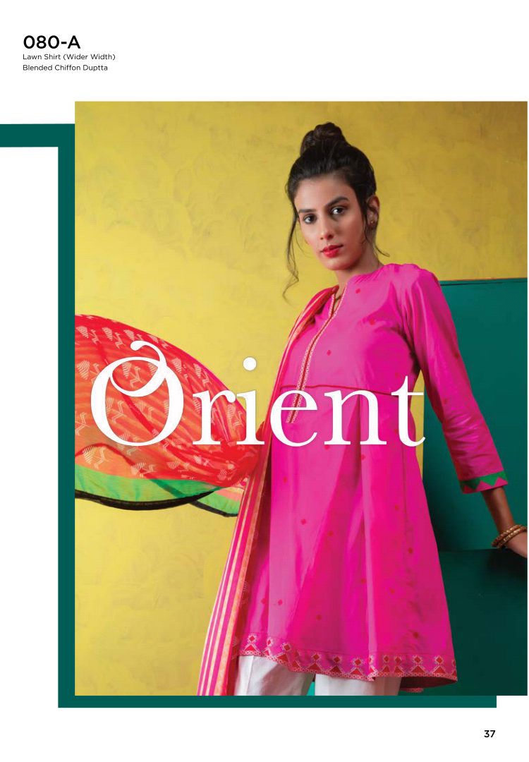 Orient Blended Chiffon Vol1 Collection'19-080-A
