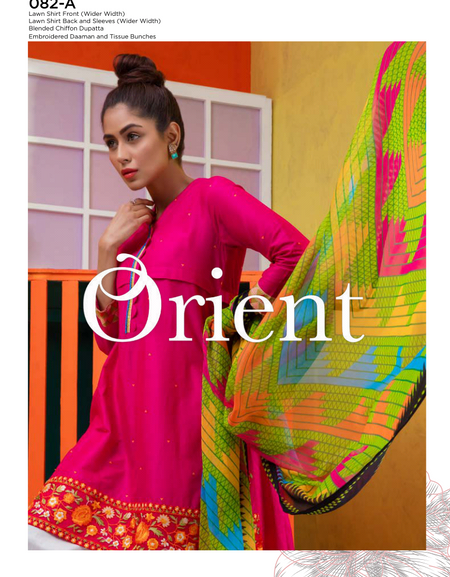 Orient Blended Chiffon Vol1 Collection'19-082-A