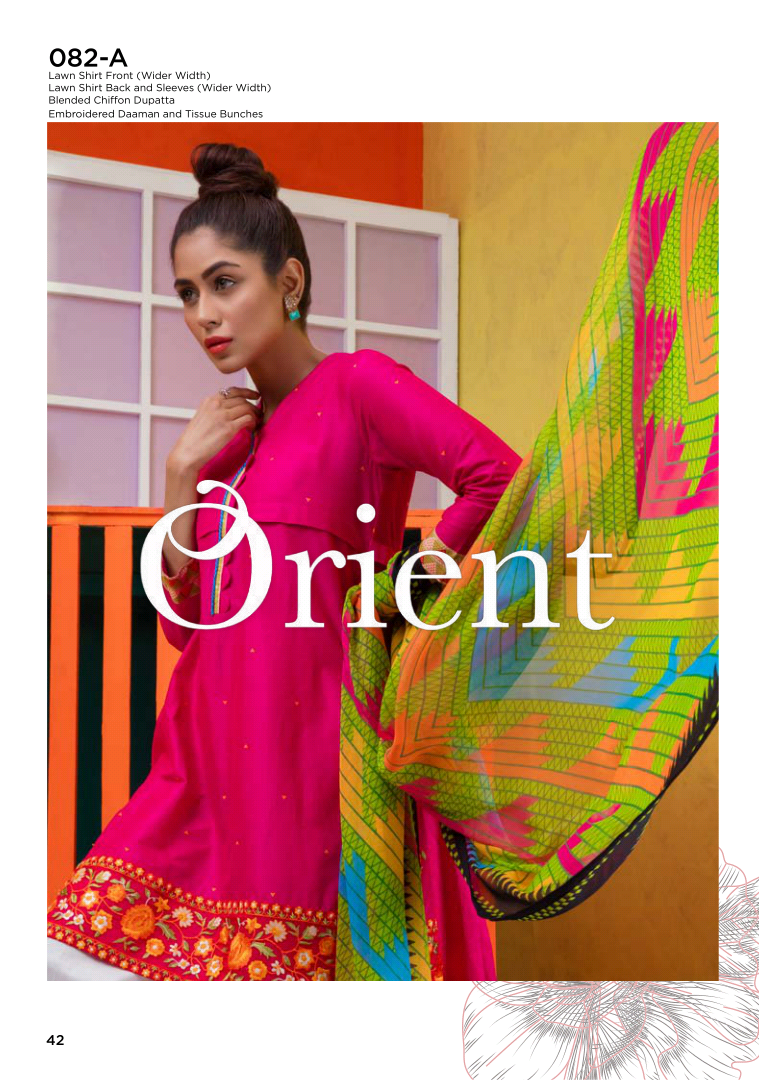 Orient Blended Chiffon Vol1 Collection'19-082-A