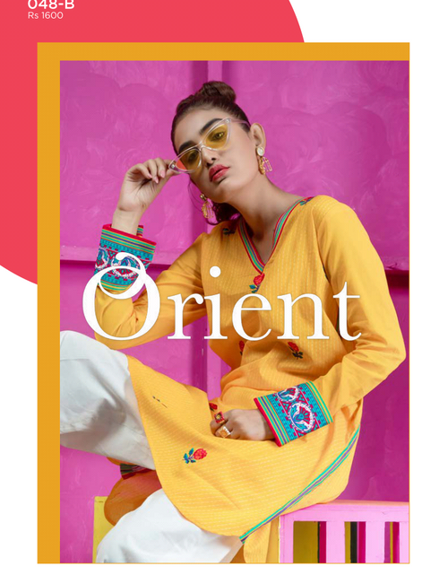 Load image into Gallery viewer, Orient Kantha Kurti Vol1 Collection&#39;19-048-B
