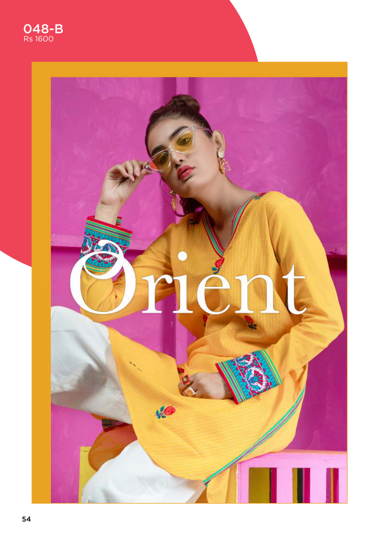Orient Kantha Kurti Vol1 Collection'19-048-B