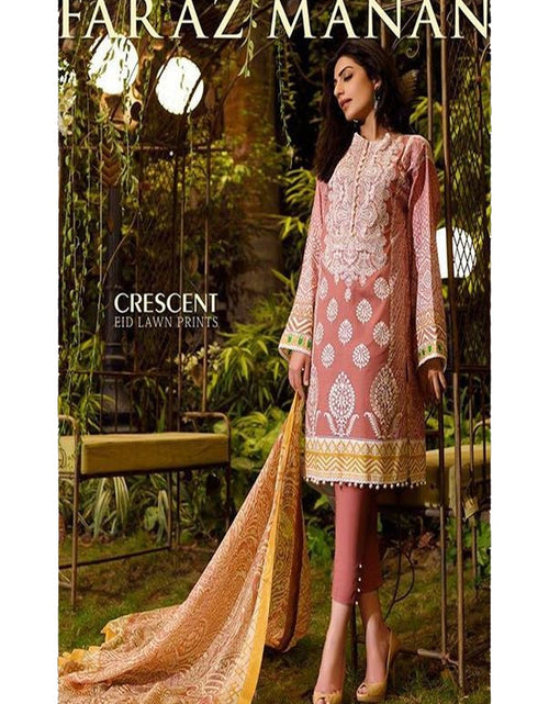 Load image into Gallery viewer, Faraz Manan Lawn Collection-D teapink-creacent
