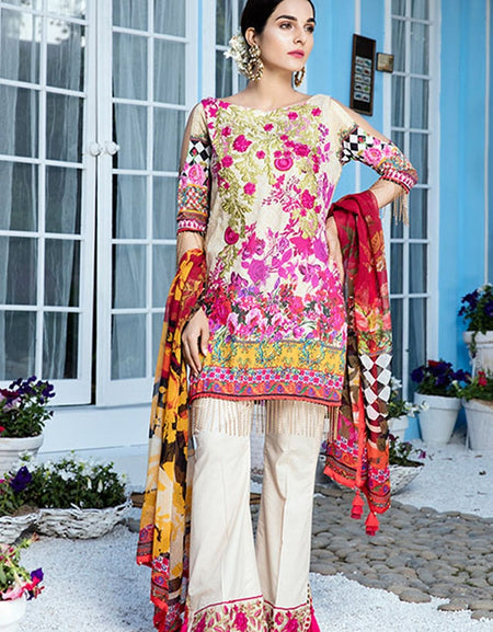 Gulaal Vol2 Embroidered Lawn Collection'18-D-01