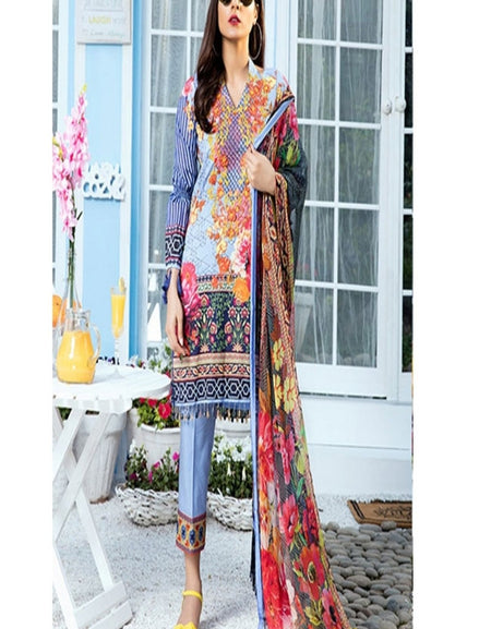 Gulaal Vol2 Embroidered Lawn Collection'18-D-03