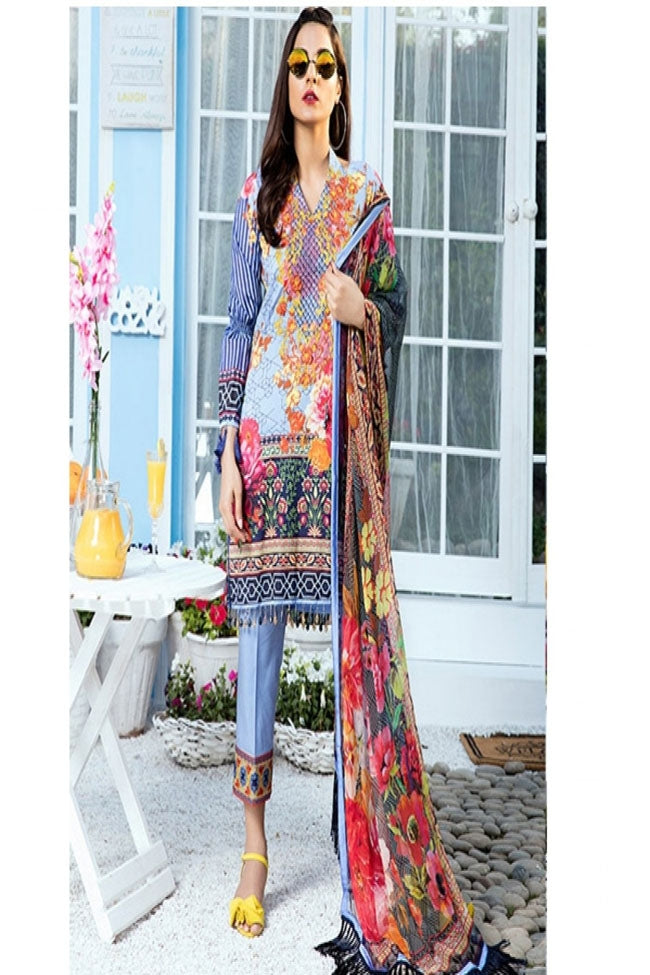 Gulaal Vol2 Embroidered Lawn Collection'18-D-03