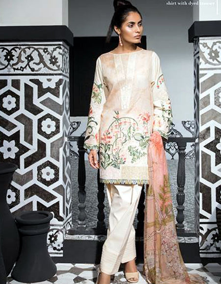 Mahgul Luxury Lawn Collection'18-D-07