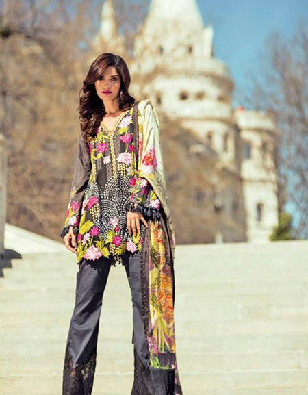 Mina Hasan Embroidered Lawn Collection-1-A