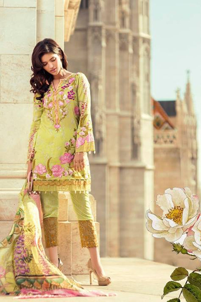 Mina Hasan Embroidered Lawn Collection-7-B