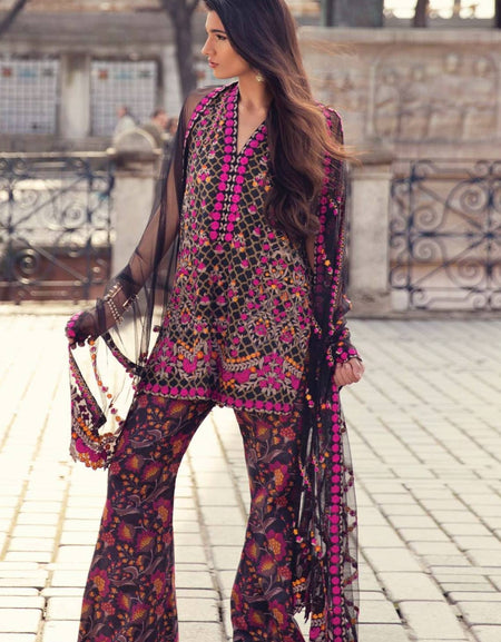 Mina Hasan Luxury Embroidered Lawn Collection-10-B