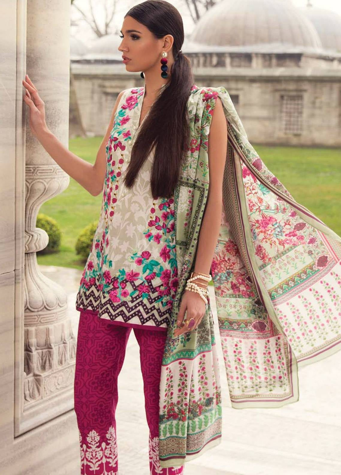 Mina Hasan Luxury Embroidered Lawn Collection-2-B