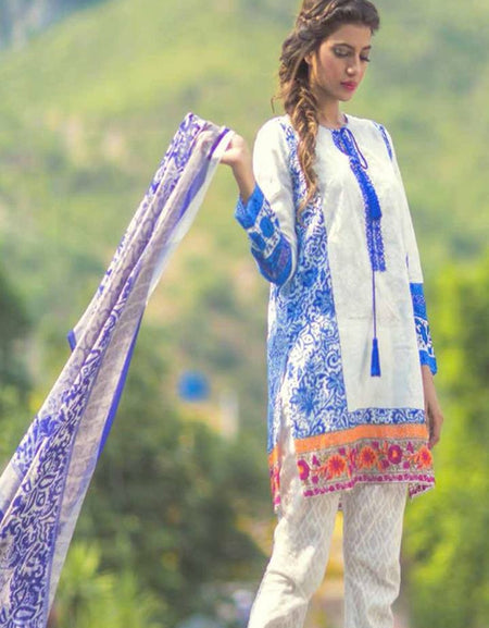 Mina Hassan Embroidered Lawn Collection'16-D-04