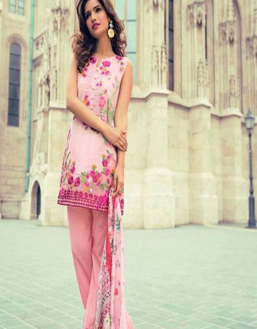 Load image into Gallery viewer, Mina Hasan Luxury Embroidered Lawn Collection-3b pink17
