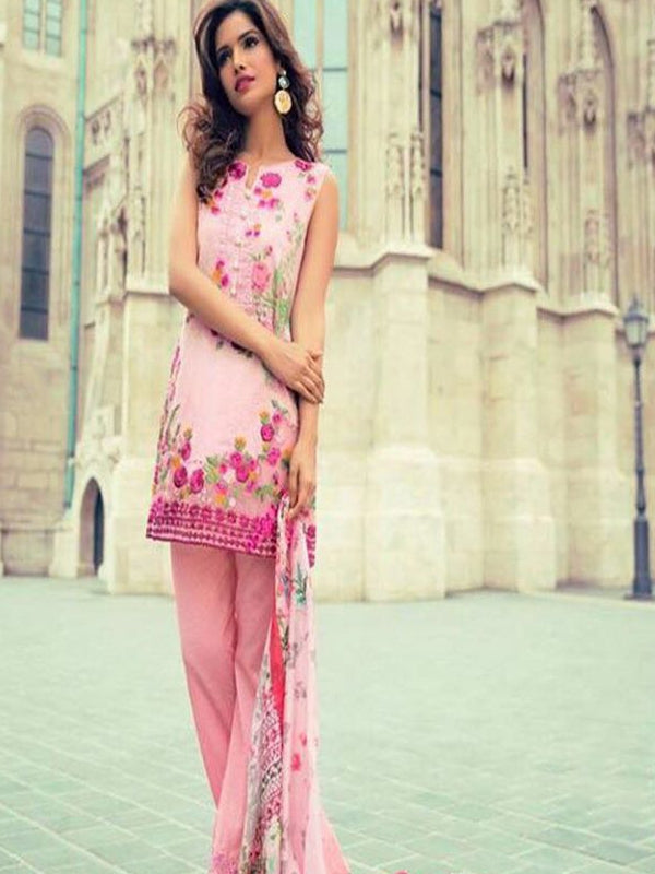 Mina Hasan Luxury Embroidered Lawn Collection-3b pink17