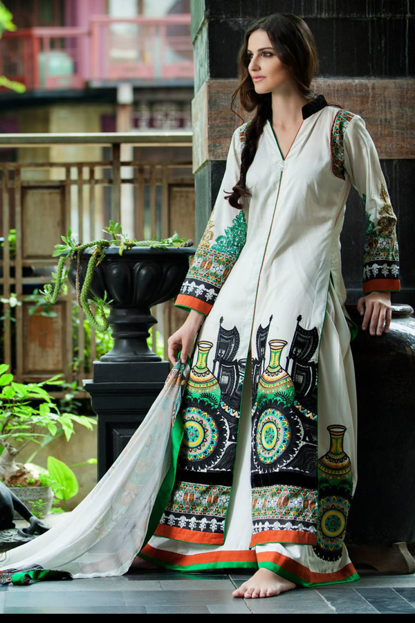 Mahiymaan Formal lawn Collection Offwhite