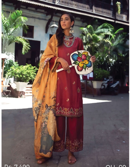 Qalamqar Luxury lawn 2020 QLL-09