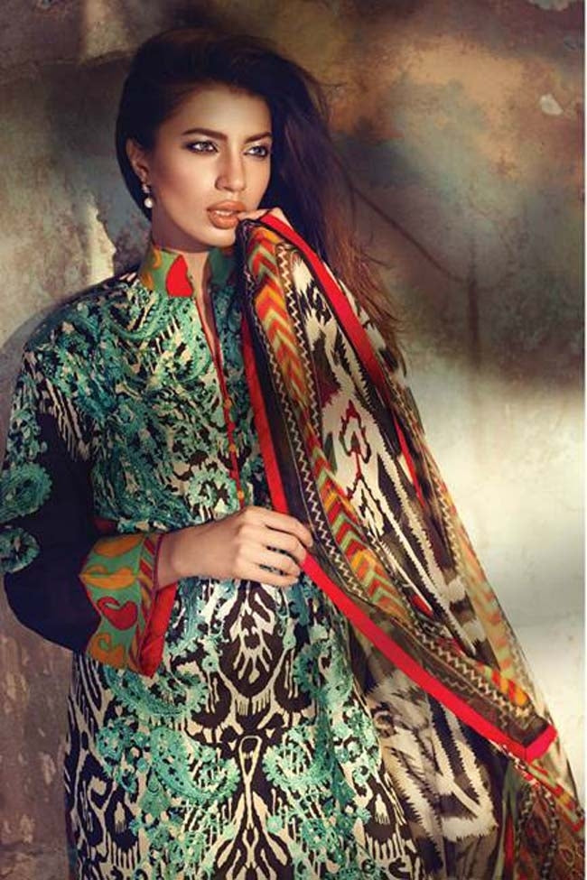 Sanasafinaz eid lawn 3b ferozy black
